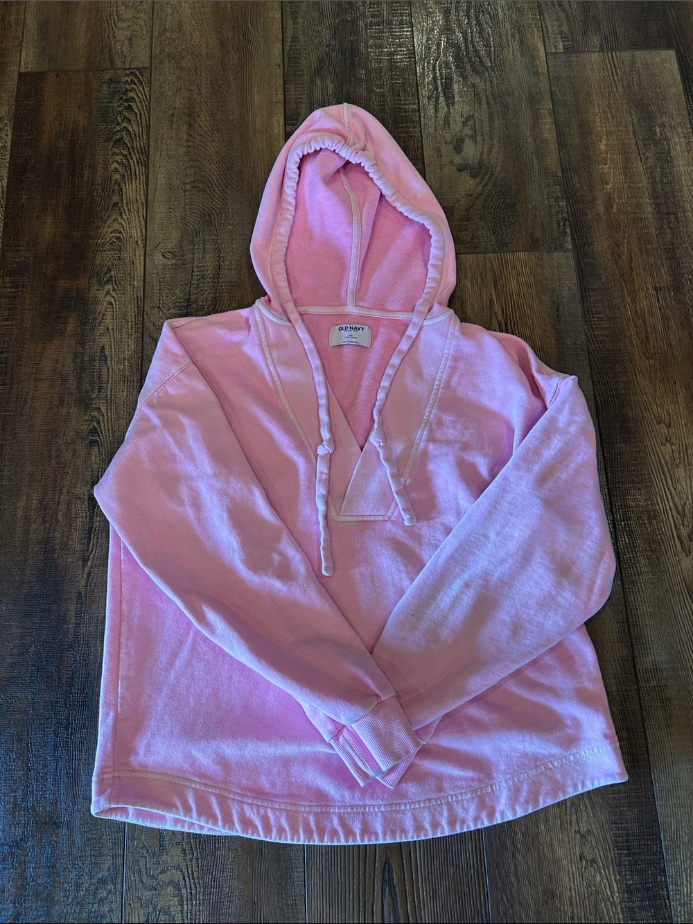 Old Navy Light Pink Hooded Scoop-Neck Sweater